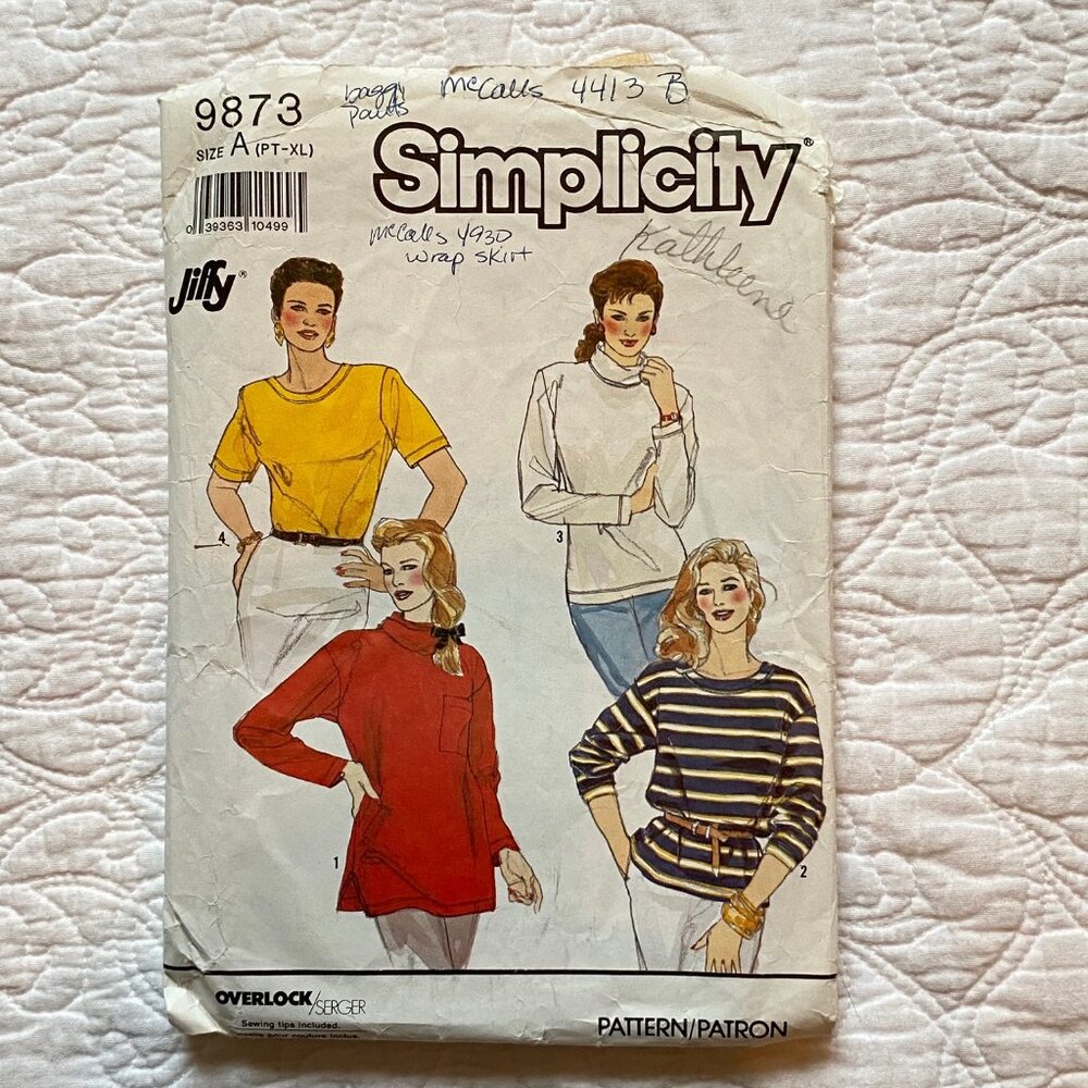 simplicity 9873 cut pattern